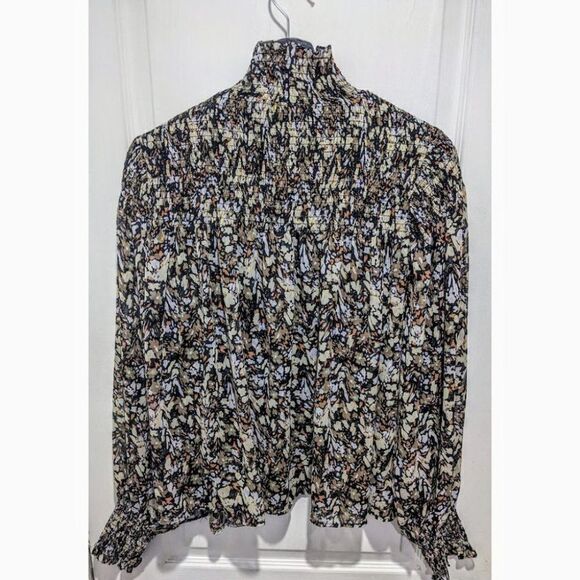 House of Harlow 1960 | High Neck Floral Chiffon Blouse - Picture 2 of 9